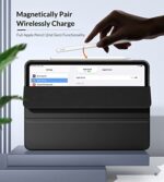 MoKo Hülle für iPad Air 5. Generation 2022/iPad Air 4. Generation 2020, Unterstützt Laden vom iPencil 2, Hülle mit TPU Rücken Auto Schlaf/Wach Schutzhülle für iPad Air 10,9 Zoll – Bild 3