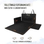 Rudelkönig Kofferraumschutz mit Ladekantenschutz, wasserabweisend & pflegeleicht, Universale Schondecke mit Aufbewahrungstasche, Autoschondecke für Hunde – Bild 2