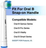 REDTRON Aufsteckbürsten für Oral B 8er & 16er, Elektrische Zahnbürsten Ersatzköpfe für Precision Clean, Zahnbürstenköpfe kompatibel mit Pro1000 Pro3000 Pro5000 Pro7000 und mehr – Bild 2