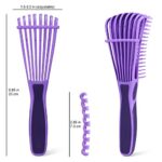 BESTOOL Haarbürste, Entwirrbürste für Naturhaar für Afro Haare 3a bis 4c Verworrenes, Welliges, Lockiges Haar, Entwirrer leicht mit Nass/Trocken, Verbesserung der Haartextur – Bild 3