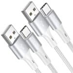 RAVIAD USB C Kabel [2Stück] Ladekabel USB C Nylon USB Typ C Kabel USB C Schnellladekabel für Samsung Galaxy S21 S20 S10 S9 A52 A51 A72 A12, Note 10 9, Huawei P40 P30, Redmi Note 10 9, Sony Xperia
