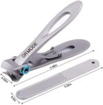 DRMODE Nagelknipser für dicke Nägel – 16 mm breite Öffnung – Edelstahl Fussnagelzange für Senioren und Männer – Bild 5