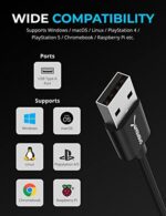 Sabrent, USB auf Klinke 3,5 mm, USB Externe Soundkarte, Kopfhörer auf Klinke, audio zu usb adapter, usb soundkart konverter, for PS4, PS5, Windows und Mac – Bild 5