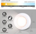 STAR SPANGLED Licht Drücken, Touch Lampe Batteriebetrieben, Schrankbeleuchtung, Unterbauleuchte Küche, Schranklicht, Klebeleuchte, Push Klebelampe, Top Bright LED Lampe – Bild 4
