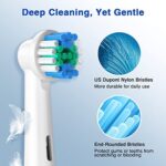 REDTRON Aufsteckbürsten für Oral B 8er & 16er, Elektrische Zahnbürsten Ersatzköpfe für Precision Clean, Zahnbürstenköpfe kompatibel mit Pro1000 Pro3000 Pro5000 Pro7000 und mehr – Bild 4