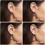 Pavoi Creolen aus 14 Karat Gold für Damen 20 mm | Dicke Infinity Gold Creolen Damen Ohrringe | Vergoldete Schleifenohrringe für Frauen | Leichtes Creolen-Set für Mädchen – Bild 3