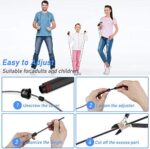 Blukar Springseil, Speed Rope Verstellbar mit Hautfreundlichen Schaum Griffe, Länge Einstellbar, rutschfest und Ideal für Fitness & Ausdauer & Seilspringen, geeignet für Kinder und Erwachsene – Bild 6