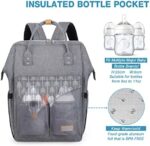 Lekebaby Baby Wickelrucksack Wickeltasche mit Wickelunterlage Multifunktional Grosse Kapazität Babytasche Reisetasche für Unterwegs – Bild 4