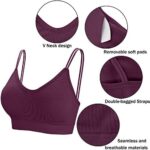 BQTQ 5 Stücke Bralette, V Hals Cami Top BH, Bralette Damen, Schlafen BH, für Frauen, Mädchen – Bild 3