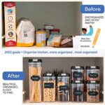 Chef's Path Vorratsdosen Luftdicht , Luftdichte Aufbewahrungsbox mit deckel Küche Vorratsbehälter für Müsli aufbewahrung, Cornflakes Aufbewahrung, Nudel Aufbewahrung und Küche Aufbewahrung – Bild 8