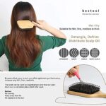 BESTOOL Haarbürste, Wildschweinborsten Haarbürste mit Nylonstiften, Professionelle Bambus Paddel Bürste zur Haarentwirrung und Detangling, Verbesserung der Haartextur – Bild 4
