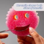 Scrub Daddy Schwamm, doppelseitig, mit Texturwechsel, sehr saugfähige Schwammseite, Scrub Mommy – Bild 6