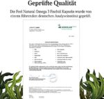 Feel Natural, Omega 3 Fischöl Kapseln, 365 Kapseln im Jahresvorrat, Hochwertig: 1000mg Fischöl je Kapsel und den Omega 3 Fettsäuren EPA und DHA, aus nachhaltigem Fischfang, ohne unerwünschte Zusätze – Bild 4