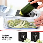 Gemüseschneider Obstschneider Mutischneider - Food Chopper Slicer Dicer Vegetable Cutter | Zwiebelschneider Manuell mit Edelstahl Klinge – Bild 5