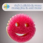 Scrub Daddy Schwamm, doppelseitig, mit Texturwechsel, sehr saugfähige Schwammseite, Scrub Mommy – Bild 4