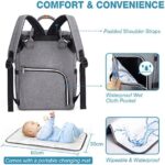 Lekebaby Baby Wickelrucksack Wickeltasche mit Wickelunterlage Multifunktional Grosse Kapazität Babytasche Reisetasche für Unterwegs – Bild 5