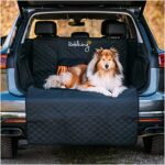 Rudelkönig Kofferraumschutz mit Ladekantenschutz, wasserabweisend & pflegeleicht, Universale Schondecke mit Aufbewahrungstasche, Autoschondecke für Hunde