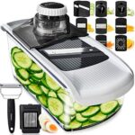 Multifunktionaler Gemüsehobel – Mandoline, Reibe & Spiralschneider in einem