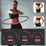 Aiweite Hula Hoop Reifen, Hula Hoop für Erwachsene & Kinder zur Gewichtsabnahme und Massage, EIN 6-8-Teiliger Abnehmbarer Hoola Hoop Reifen für Fitness/Training/Bauchmuskelkonturen – Bild 2