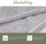 myHomeBody Haartuch-Wickel | Luxuriöser Anti-Frizz-Schnelltrocken-Turban | Ultraweiche und schnell trocknende, saugfähige Kohlefaser, mit Kokosnuss-Schalenknopf – Bild 6