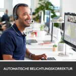 Logitech C270 Webcam, HD 720p, 60° Sichtfeld, Fester Fokus, Belichtungskorrektur, USB-Anschluss, Rauschunterdrückung, Universalhalterung, Für Skype, FaceTime, Hangouts, etc. - Schwarz – Bild 4