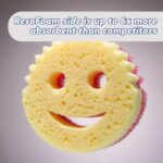 Scrub Daddy Schwamm, doppelseitig, mit Texturwechsel, sehr saugfähige Schwammseite, Scrub Mommy – Bild 5