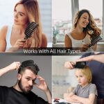 URAQT Haarbürste ohne Ziepen, Profi Entwirrungsbürste mit Griff, Wildschweinborsten Haarstyling Bürste für Lange Feine Dicke Lockige Haare – Bild 6