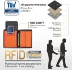 TEEHON® Geldbörse Herren aus Echtem Leder TÜV geprüft,Geldbeutel Männer im Hochformat mit RFID Schutz, 13 Kartenfächern und Grossem Münzfach Geräumiger Portemonnaie Portmonee Geschenk – Bild 2