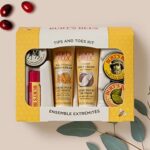 Burt's Bees Urlaubsgeschenkset, mit 6 Produkten in Reisegrösse, 2 Handcremes, Fusscreme, Nagelhautcreme, Handsalbe und Lippenbalsam – Bild 3