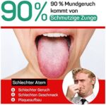 RONAVO Zungenreiniger aus Edelstahl, Zungenschaber für Erwachsene, heilt schlechten Atem. Zungenbürste, frischer Atem in Sekunden – Bild 2