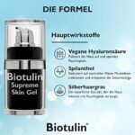BIOTULIN, Supreme Skin Gel, Anti-Falten Serum mit Hyaluronsäure und Spilanthol, Reduziert Falten in 1 Stunde, Spendet Feuchtigkeit, 15ml – Bild 2