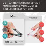 Nagelknipser, 8X STÄRKERE Knipser mit ZINKLEGIERUNG, 2ER PACK Nagelknipser Set für Fingernagel & Zehennagel, GMP zertifiziert/von Dermatologen entwickelt – Bild 5