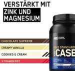 Optimum Nutrition ON 100% Gold Standard Casein Protein, Eiweisspulver Reich an Essentiellen Aminosäuren Komplex, Zink und Magnesium, 28 Portionen, 0,92 kg, Verpackung kann Variieren – Bild 5