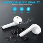 yobola Bluetooth Kopfhörer In Ear, Kopfhörer Kabellos Bluetooth 5.1 HiFi Stereoklang, IPX5 Wasserdicht Kabellose Kopfhörer Touch Control, Wireless Kopfhörer, Eingebautes Mikrofon, für Smartphone – Bild 3