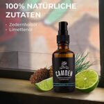 Camden, Deluxe Bartpflege Set inkl. Bart-Öl, Bartwachs, Bartbürste & Bartkamm ● 100% Natürlich ● Geschenk-Set für Männer – Bild 2