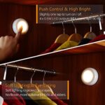 STAR SPANGLED Licht Drücken, Touch Lampe Batteriebetrieben, Schrankbeleuchtung, Unterbauleuchte Küche, Schranklicht, Klebeleuchte, Push Klebelampe, Top Bright LED Lampe – Bild 2