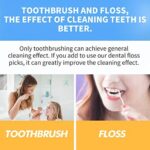 Razoko, Zahnseide Picks High Pull Zahnstocher Sticks, professionelle Clean Floss Picks, nicht aromatisierte Einweg Flosser Nachfüllpackung – Bild 5