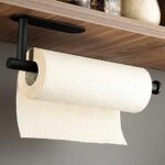 Kegii Küchenrollenhalter ohne Bohren - Küchenpapierhalter Edelstahl Rollenhalter Schwarz Papierrollenhalter für Küche – Bild 2