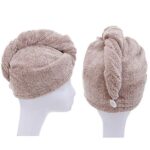M-bestl Haarhandtuch/Turban, Haartrocknungs-Handtuch mit Knöpfen, Mikrofaser-Handtuch, 2er-Pack – Bild 4