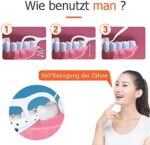 Y-Kelin 100 & 300 Stück Zahnseide Sticks, Speziell für Backenzähne, Zahnreinigung der hinteren Zahnzwischenräume, Zahnstocher – Bild 5