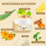 ANAiRUi Kurkuma Vitamin C Gesichtsmaske, Vitamin C Tonmaske mit Kaolin, Tonerde Maske für Akne und Dunkle Flecken, Gesichts Reinigung, Poren Verkleinern und Haut nähren, Gesichtsmasken Beauty, 120g – Bild 3