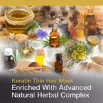 VITAMINS hair cosmetics, Vitamins Haarmaske Keratin Haarkur Behandlung, Biotin, Castor Oil, Collagen Protein & Kokosöl Deep Conditioner für geschädigtes dünnes trockenes strapaziertes Haar – Bild 2