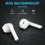 yobola Bluetooth Kopfhörer In Ear, Kopfhörer Kabellos Bluetooth 5.1 HiFi Stereoklang, IPX5 Wasserdicht Kabellose Kopfhörer Touch Control, Wireless Kopfhörer, Eingebautes Mikrofon, für Smartphone – Bild 12