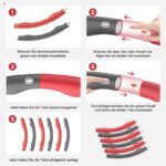 Aiweite Hula Hoop Reifen, Hula Hoop für Erwachsene & Kinder zur Gewichtsabnahme und Massage, EIN 6-8-Teiliger Abnehmbarer Hoola Hoop Reifen für Fitness/Training/Bauchmuskelkonturen – Bild 4