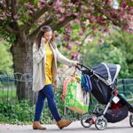 Baby Uma, Kinderwagen Haken für Wickeltaschen, Kinderwagenhaken Taschenhaken, Anhänger für Kinderwagen, Karabinerhaken für Handtaschen, Universale Passform, 2er Packung – Bild 3
