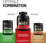 Optimum Nutrition ON Gold Standard Whey Protein Pulver, Eiweisspulver zum Muskelaufbau, natürlich enthaltene BCAA und Glutamin, Verpackung kann Variieren – Bild 6
