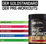 Optimum Nutrition Gold Standard Pre Workout Energie Booster (Pulver Shake mit Kreatin Monohydrat, Beta Alanin, natürliches Koffein und Vitamin B von ON), 30 Portionen, 330g – Bild 5