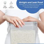 Chef's Path 4 Extra Large Food Storage Containers with Lids - Ideal as a Storage Container Set and Storage Containers for Flour, Sugar, Rice - Comes with Measuring Scoop – Bild 7