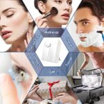 Auxmir Kosmetikspiegel mit LED Licht, Schminkspiegel Beleuchtet mit Blendfreier Beleuchtung für Schminken Rasieren, Makeup Spiegel mit Touchschalter für Dimmbare Helligkeit – Bild 7