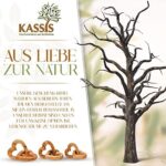 KASSIS Olivenholz Verbundene Herzen Hochzeitsgeschenk für Brautpaar zum Valentinstag Jubiläum Geburtstag hochwertig bearbeitet in Mehreren – Bild 7